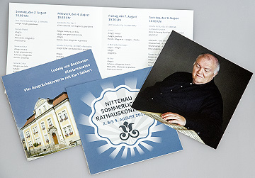 Programm-Faltblatt 2015 und Künstlerinformation für die Sommerlichen Rathauskonzerte Nittenau